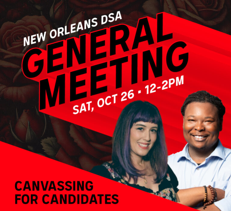 General Meeting this Saturday! We’re Going Canvassing! 