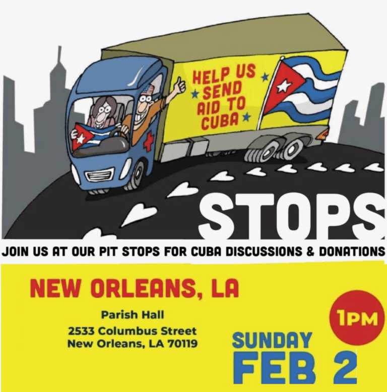 Hands Off Cuba! Help us deliver $500K in medical supplies to our Caribbean comrades — and other upcoming events!